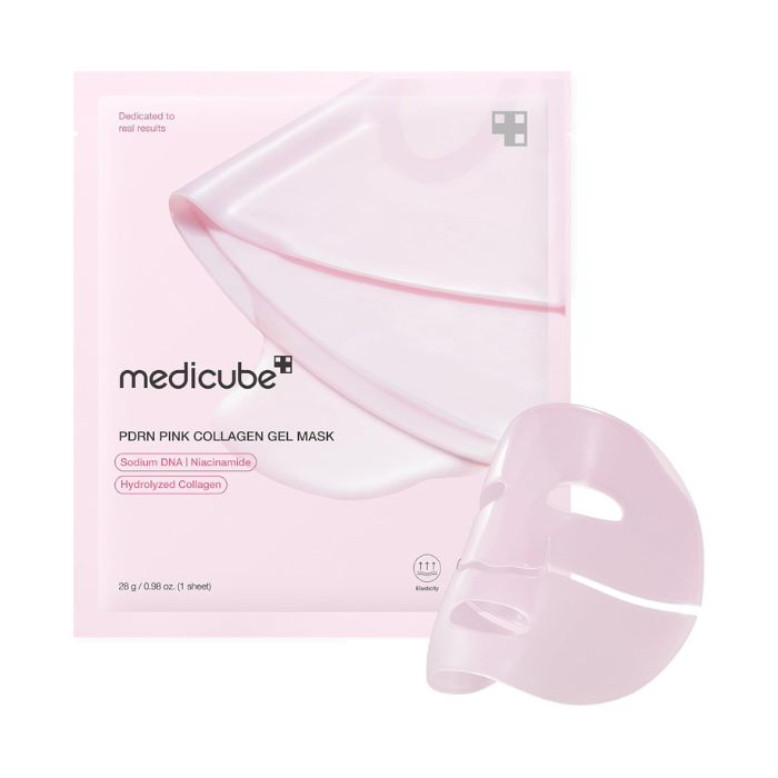 Pack Mascarilla facial Medicube PDRN Pink Collagen Gel Mask 4 unidades