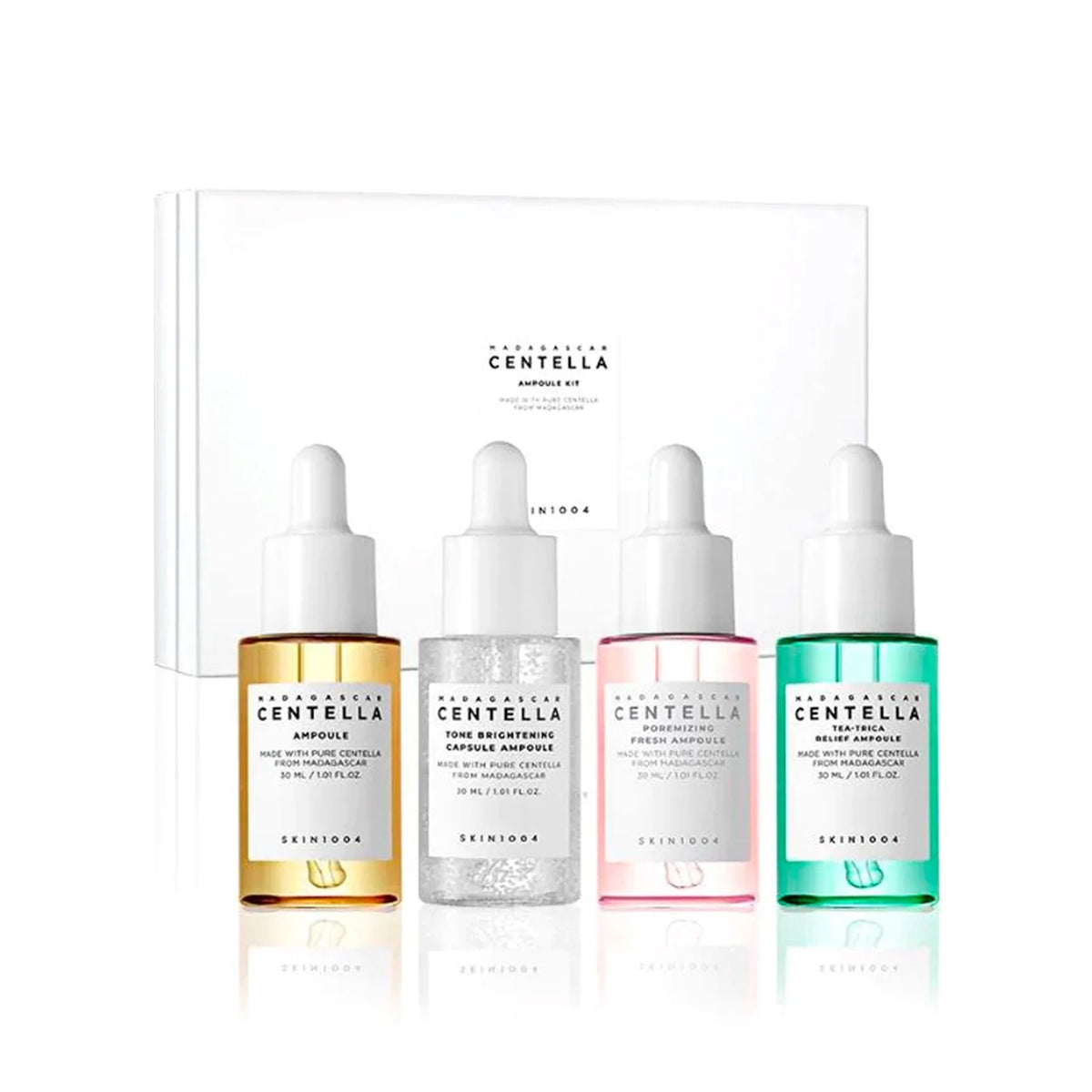 Madagascar Centella Ampoule Kit (SKIN1004) - Set de 4 serums 30ml c/u